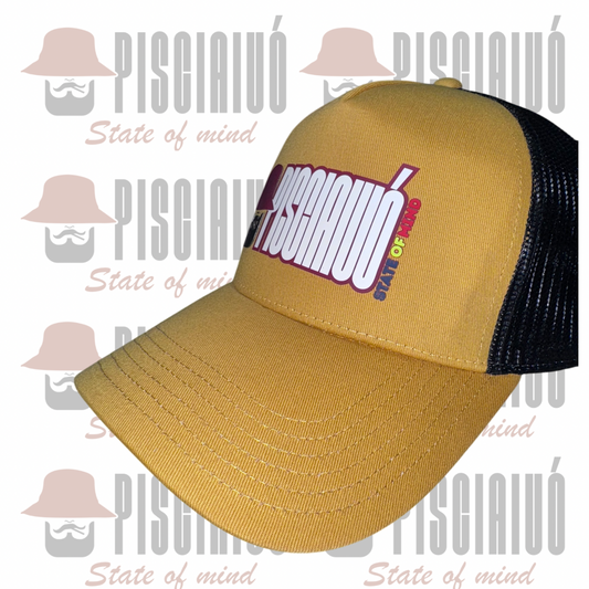 Cappello TRUKER con patch in silicone colorata
