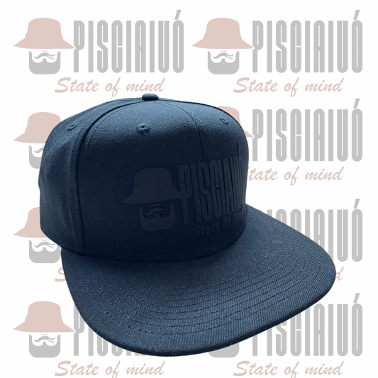 Cappellino snapback total black
