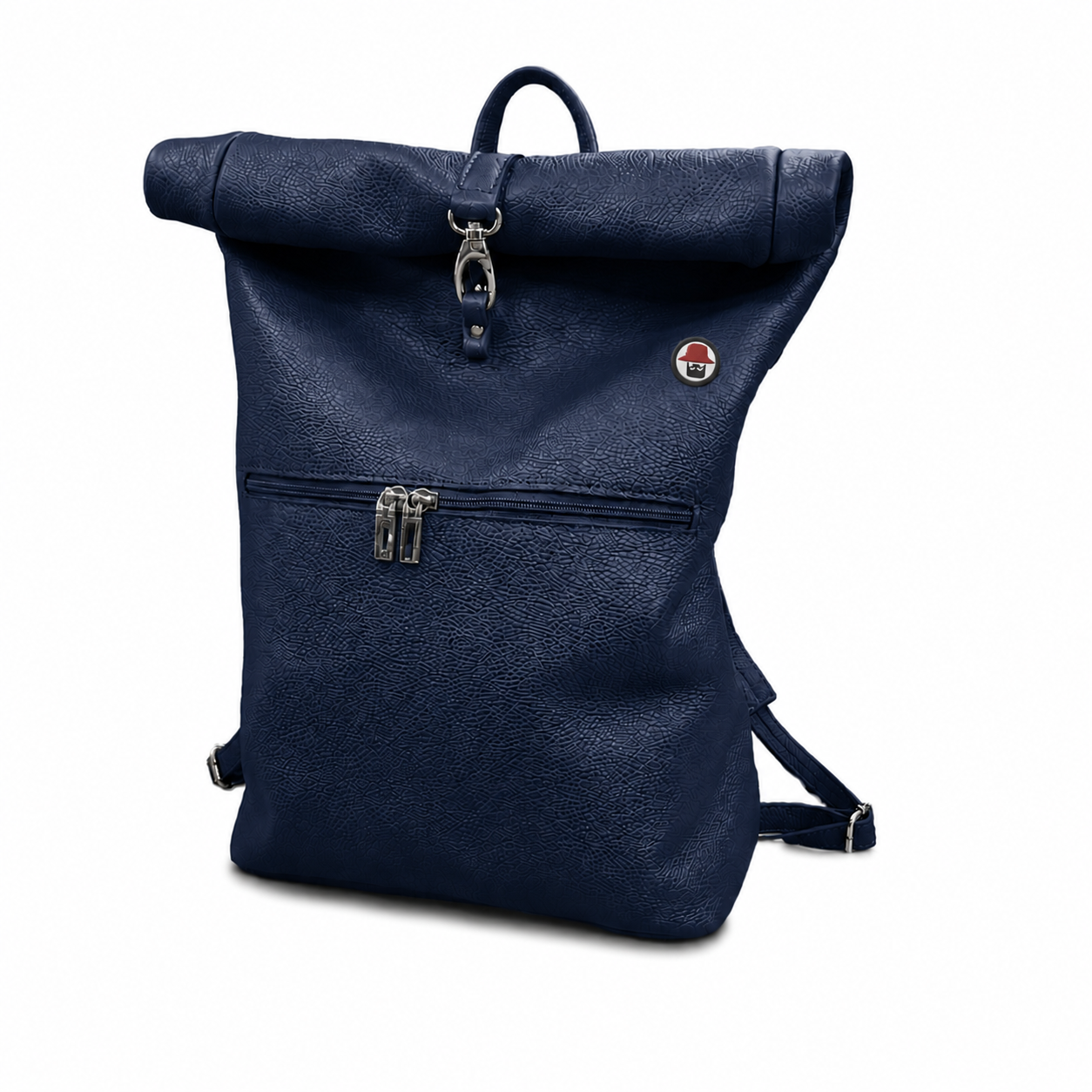 Zaino Roll Top vera, pelle ￼