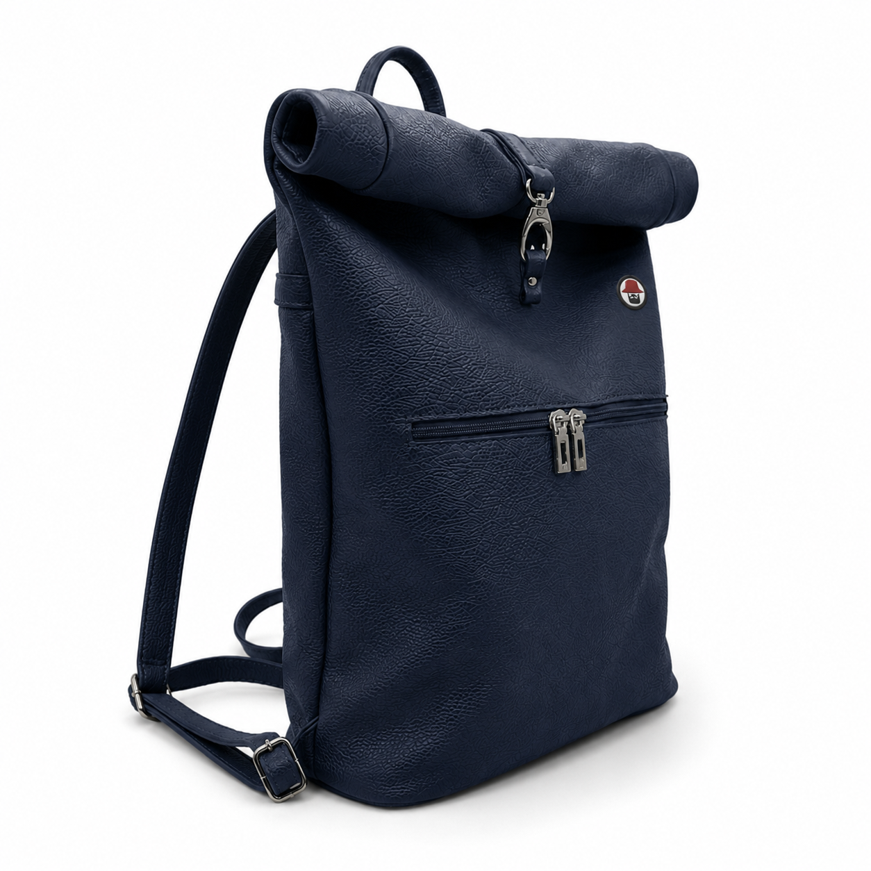 Zaino Roll Top vera, pelle ￼