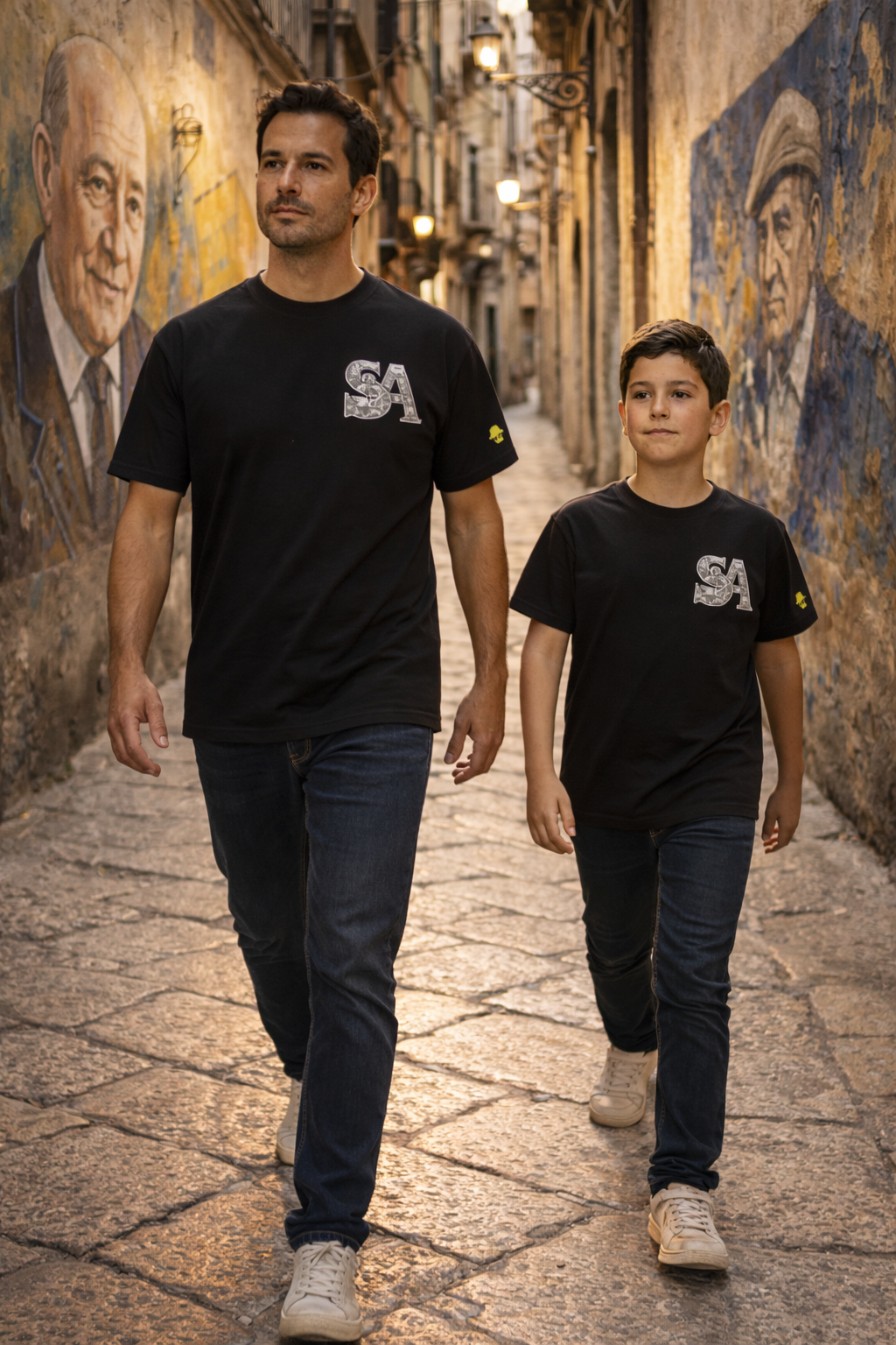 Combo Dad & Kids Black_SA