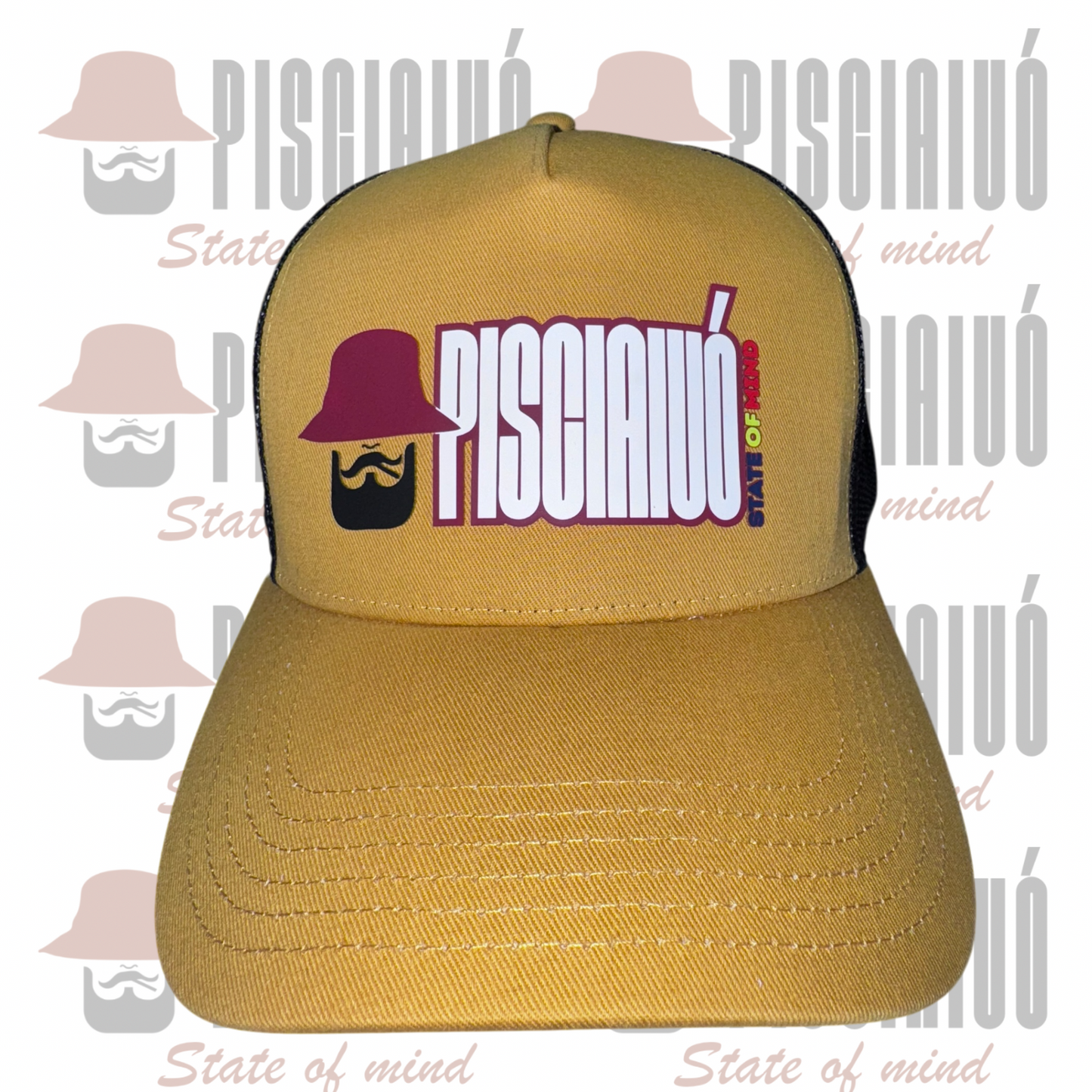 Cappello TRUKER con patch in silicone colorata