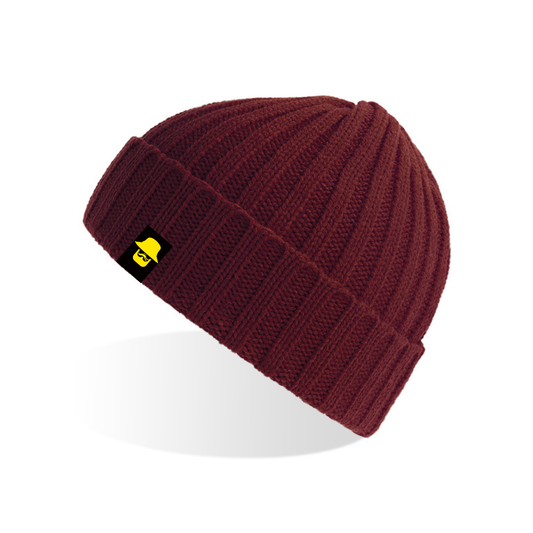 Cappellino Beanie in Maglia a Coste