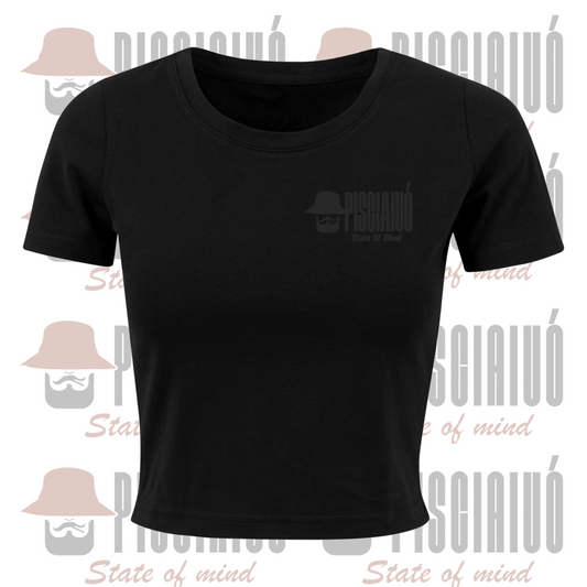T-shirt corta donna, total black-0.png