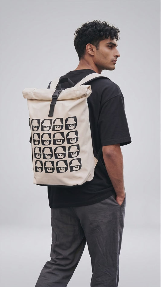 Zaino RollTop white